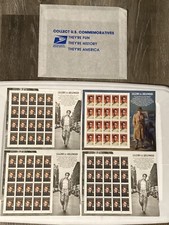Lot of 4 Sheets - Legends of Hollywood 32c Stamp James Dean, Humphrey Bogart MNH