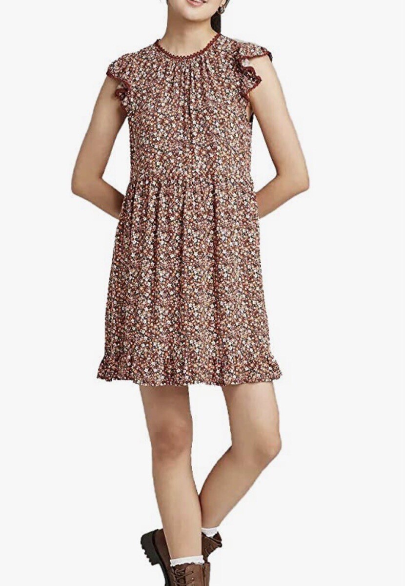 trapeze dress with short sleeves Full Trapeze Dress With Short Sleeves V Neckline in WAX