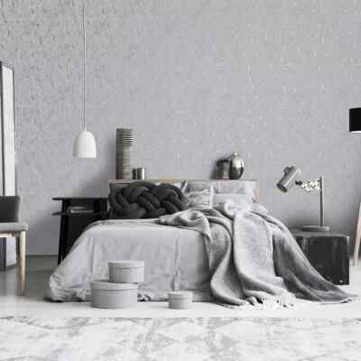 Superfresco Milan Silber Metallic Glanz Struktur Tapete 100491
