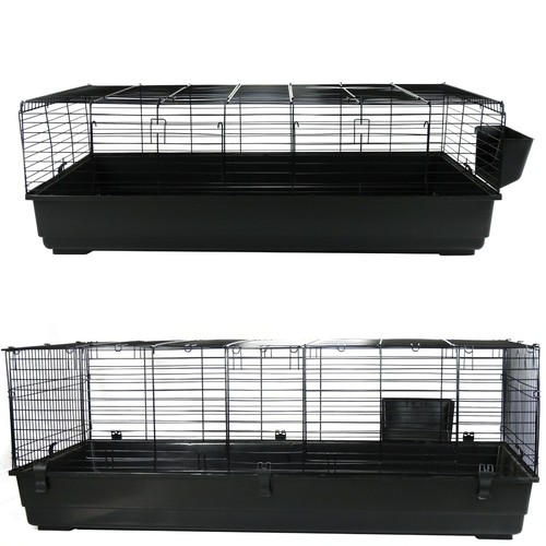Extra Large Indoor Rabbit Cages XXL or XL Black Bunny Animal Pet Guinea