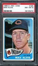 1965 OPC O-Pee-Chee Baseball #185 Max Alvis PSA 8