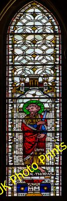Photo 6x4 Stained glass window, S.XXII, Lincoln Cathedral A clerestory wi c2015