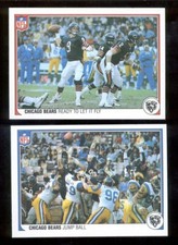 1983 Fleer Action Chicago Bears Set WALTER PAYTON JIM MCMAHON OTIS WILSON