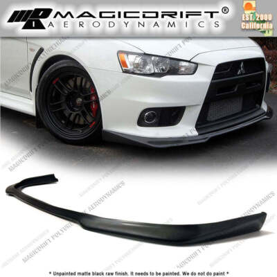 #ad For 08 15 Mitsubishi Evolution EVO X 10 Ralliart Style Front Bumper Lip Spoiler $89.88