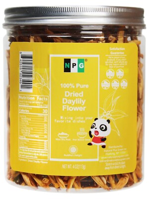 NPG Premium Dried Lily Flowers Buds Unsulfured, Dried Lilium Fowers Chinese 4 Oz
