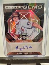 Robby Martin Hidden Gems 2021 Panini Elite Extra Edition Auto