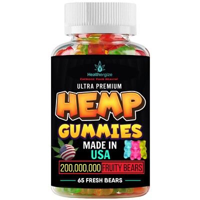 Natural Gummy Bears-Bedtime, Sleep, Stress, Anxiety, Pain, Muscle, Relax-US MADE