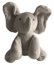 GUND Flappy Elephant Animated 11" Musical Plush Toy Peek-a-boo