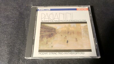 PAGANINI QUARTET & TERZETTO STRINGS & GUITAR MOZART STRING TRIO DENON DIGITAL CD