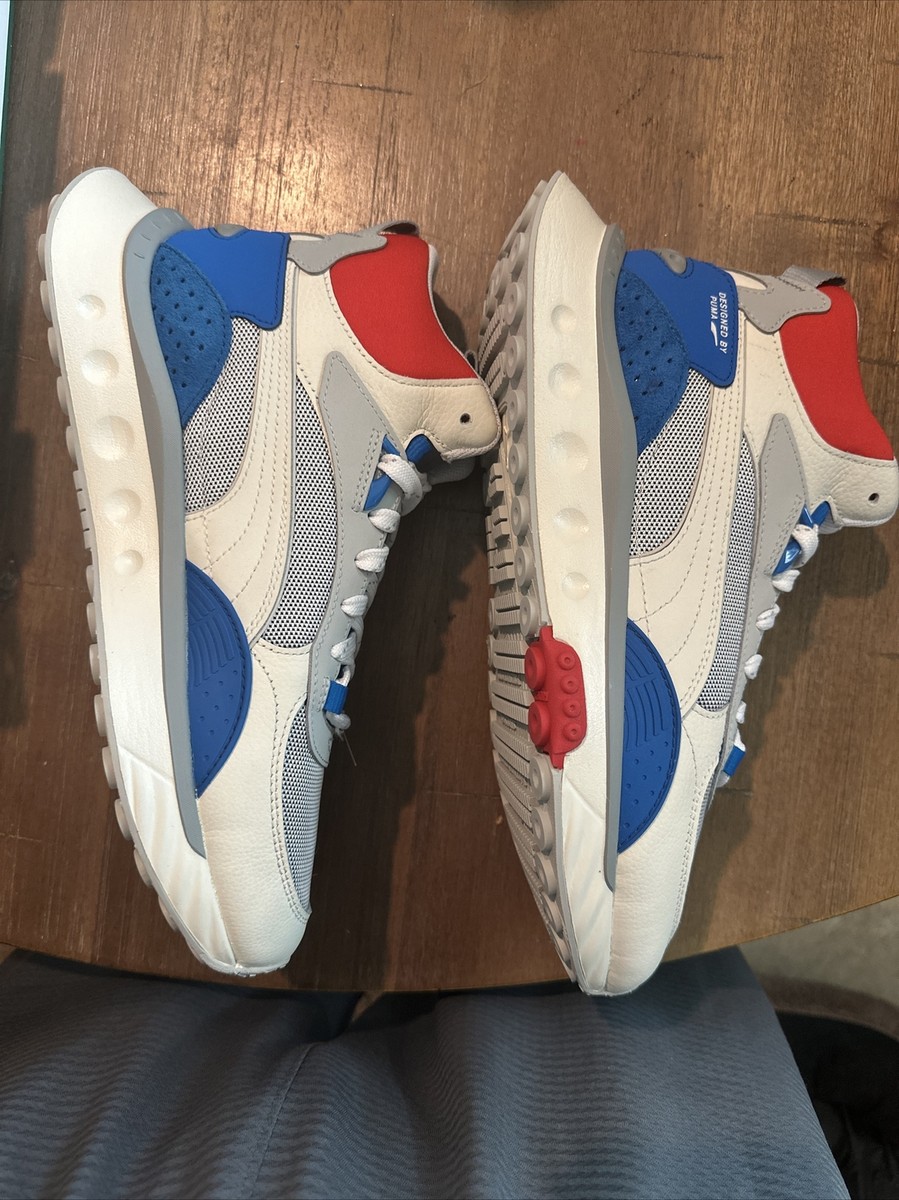 PUMA NWOB Sz 9.5 M /11W High Top Ivory Glow-Future Blue WILD RIDER MID WS Size 8 - Puma Wild Rider Mid Ivory Glow Future Blue for sale  main image 4