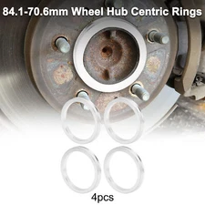 OD 84.1mm to ID 70.6 mm Car Wheel Hub Centric Rings Aluminum Alloy 4 Pcs