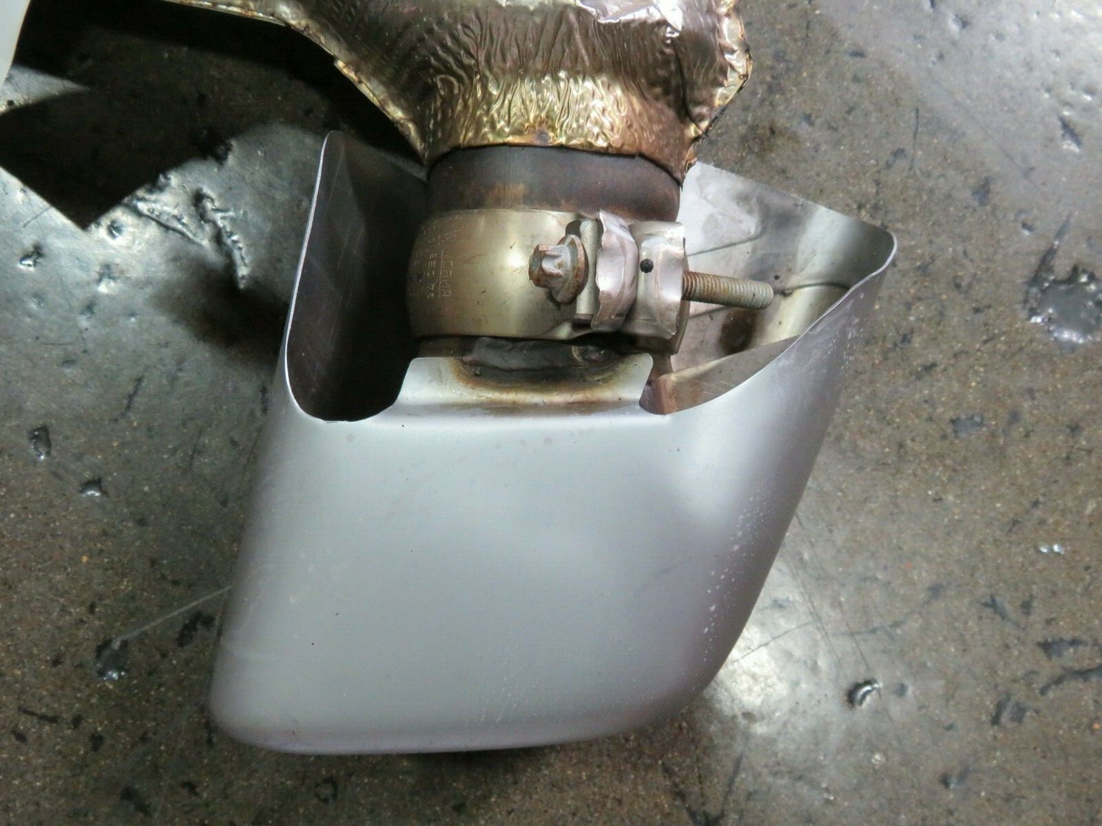 McLaren 570S, RH, Right Tail Pipe, Used, Smoke Damage, P/N 13H0260CP