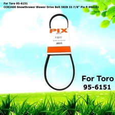 For Toro 95-6151 CCR2400 Snowthrower Blower Drive Belt 5RIB 33 7/8" Pix P-956151