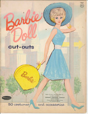 VINTGE UNCUT 1960s BARBIE PAPER DOLL HD LASER REPRODUCTION~PRETTY LO PR FREE SH 