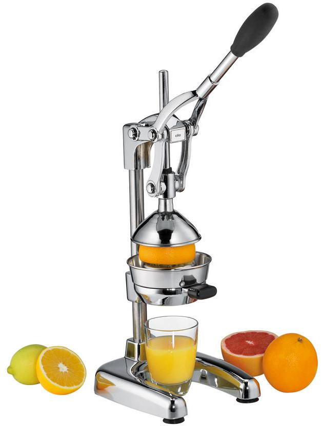 Cilio Commercial Silver Citrus Juicer Hand Press Fruit Extractor