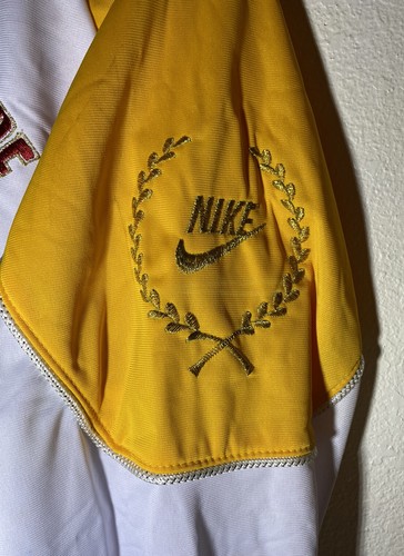 Vtg 80s Richplate Lounge Nike Track Jacket White Yellow SF 49ers Patch GEORGE - Picture 10 of 10