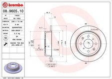 2x BREMBO 08.9605.10 Bremsscheibe für LOTUS MG ROVER