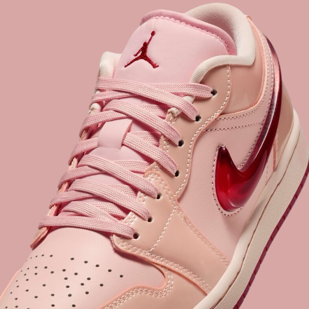 Nike Women's Air Jordan 1 Low Valentines Day Pink Red HF3174