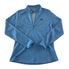 Under Armour Colonial GC 1/4 Zip Semi Fitted Heat Gear Pullover Women's M Blue