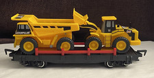 CAT CATERPILLAR Train Car w/ Dump Truck  966 Wheel Loader Toy State 1992