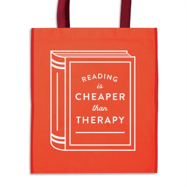 Reading is Cheaper Than Therapy Reusable Shopping Bag by Galison (Tote bag)