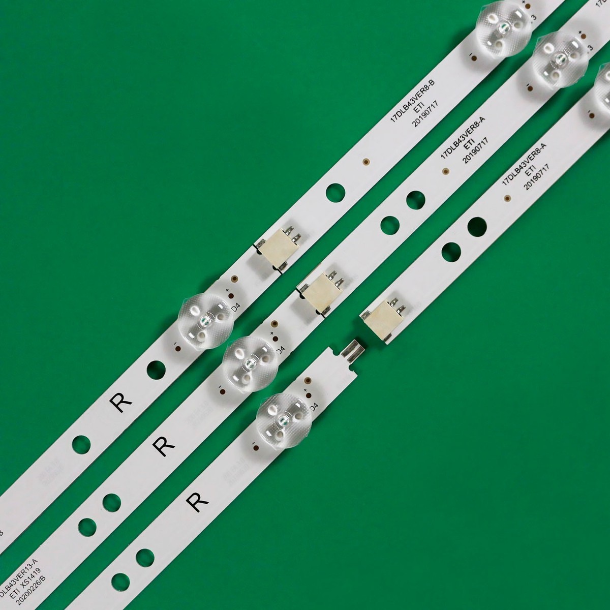 Buy 3pcs LED Backlight Strips For 43770FWS 43F9600 43FE5510 43-FFE