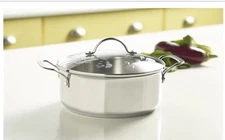 Princess House Heritage Stainless Steel Classic 4 qt. casserole #5808