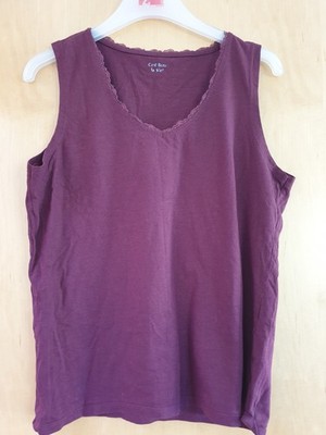 C´est Beau la Vie - Damen Top - Bordeaux - Gr. L - gebraucht