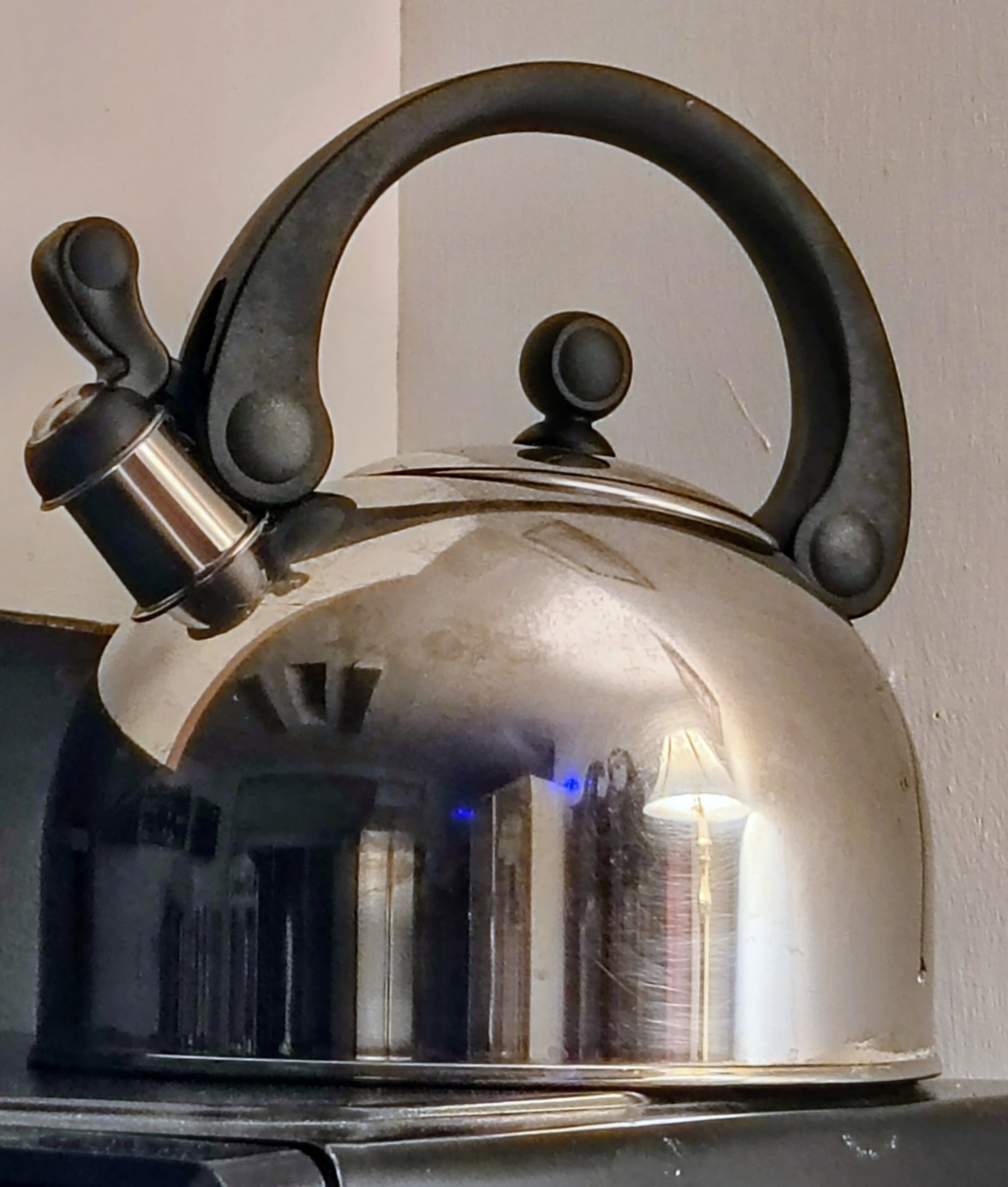 Vintage Farberware Stainless Steel 2 Qt Whistling Teapot pre