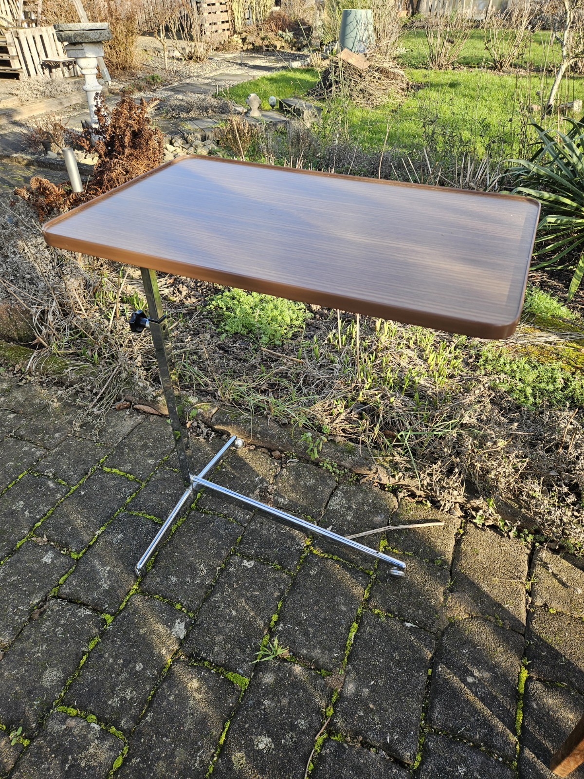 kultiger Servierwagen 60er Bremshey Variett.rollbar Tischplatte kippbar