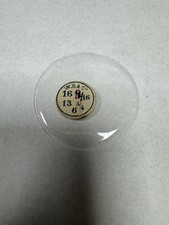 Vintage W.B. Cie Pocket Watch Mineral Crystal Domed 37.21mm 16 9/16 13 3/4 Clear
