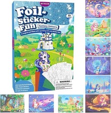 MyPixie Foil Art & Fun Fantasy Unicorn - No Mess Craft Kit Gift for Girls 4+