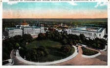LIbrary Of Congress And House Office Bldg, Washington, DC, Vintage Postcard