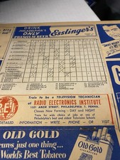 Fighting’ Phillies 1950 Scorecard, v. Reds, Robert’s Complete Game