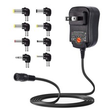 12W Universal AC Adapter DC 3V 4.5V 5V 6V 7.5V 9V 12V Power Cord for Househol...
