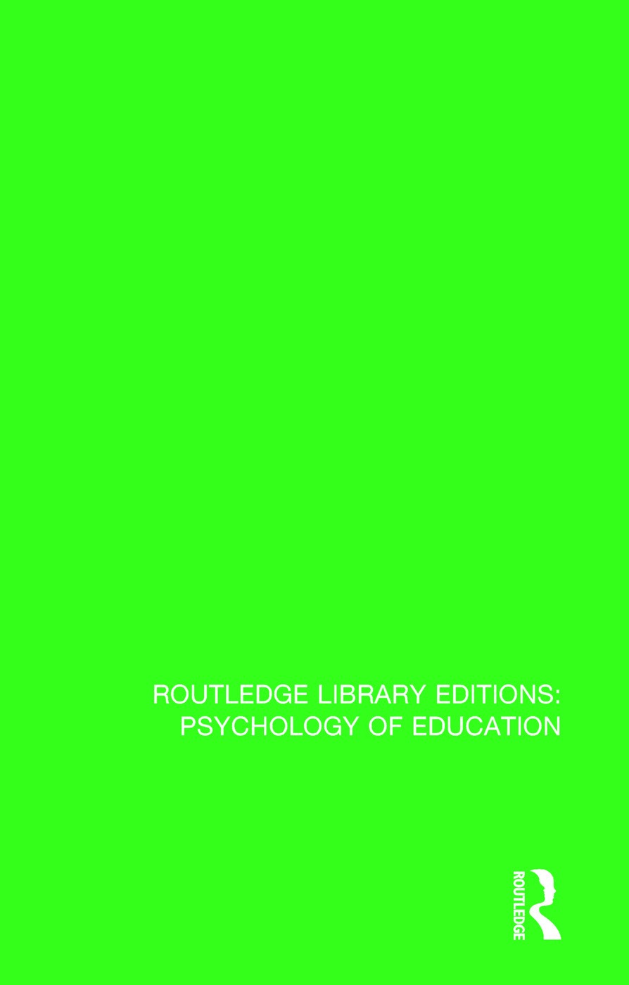 Psychological Theory and Educational Practice
