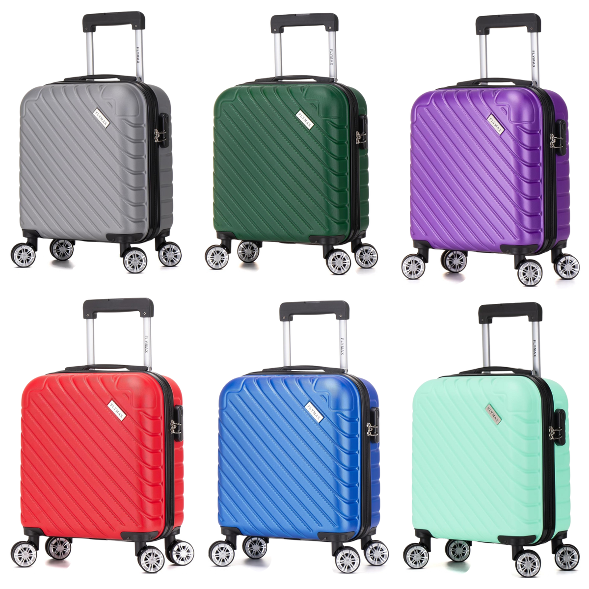 55x40x20 Ryanair Cabin Suitcase Wheel HardShell Luggage Case Hand Carry  On ABS