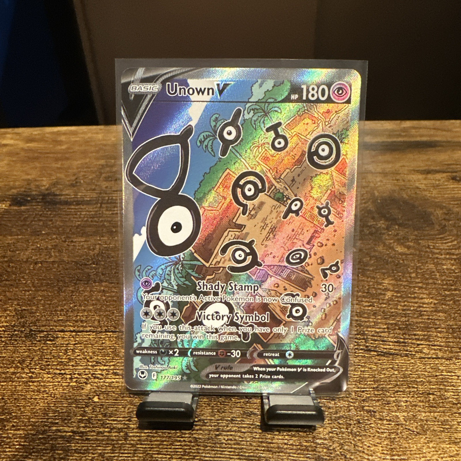 Pokemon - Unown V (Alternate Full Art) - 177/195 - SWSH12: Silver Tempest