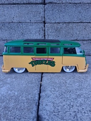 Jada Toys TMNT 1962 Volkswagen Bus 1/24 Diecast VW Ninja Turtles Van Excellent
