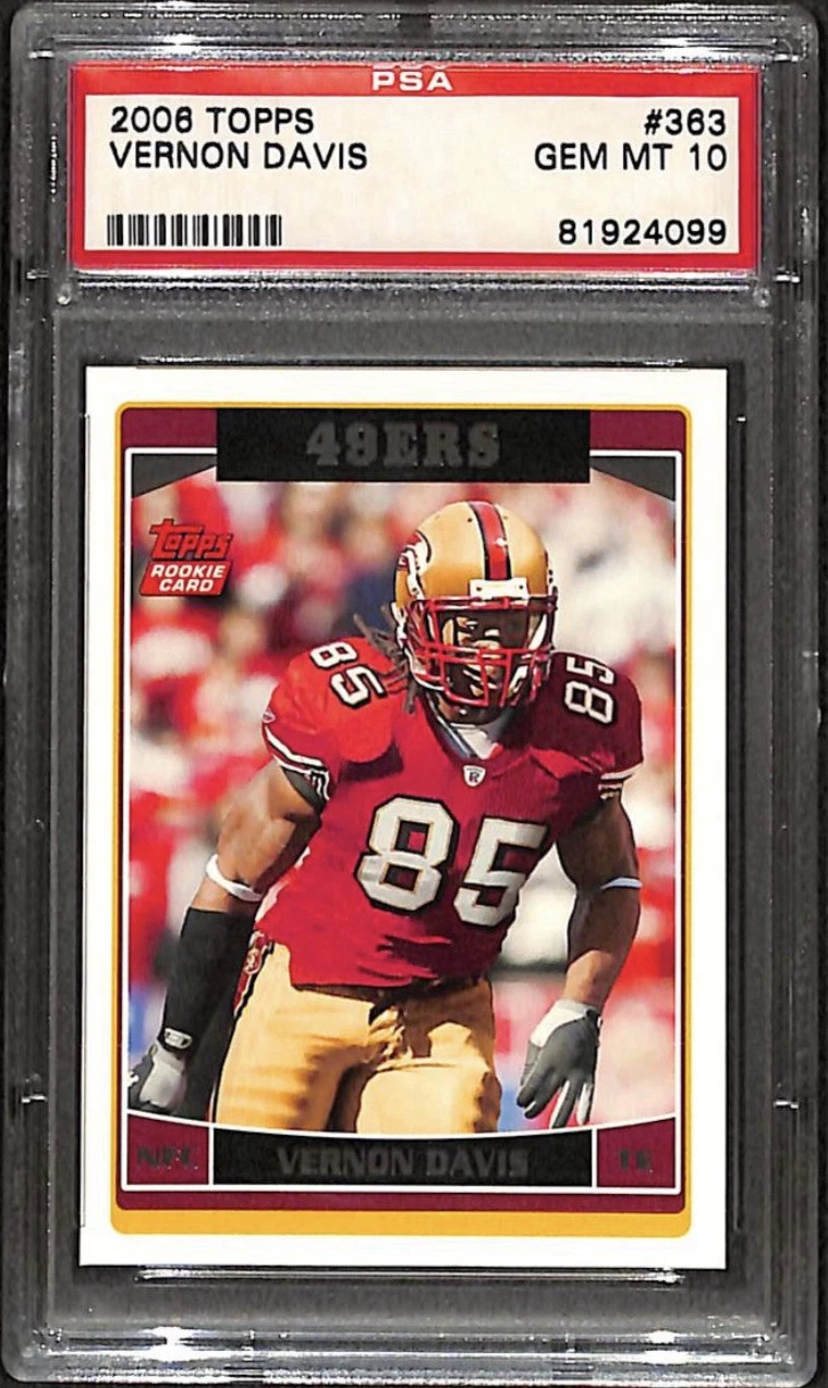 Vernon Davis trading card