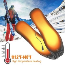 USB Rechargeable Heated Insoles for Women Men Foot Warmer Shoes Insoles Cuttable
