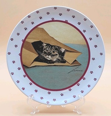 Vintage Lowell Herrero ''Cats Feline Paw'' Porcelain Collectible Plate 1984 Vandor