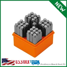 37-Piece Number and Letter Stamp Set 1/4 (6mm) (A-Z & 0-9 + Stars) Punch Perfect