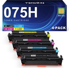 Canon 075 075H Compatible Toner Set MF665Cdw LBP646Cdw 4 Pack BK C M Y Ink