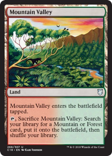 Mountain Valley - Commander 2018 #268/307 MTG Magic The Gathering - Picture 1 of 1