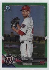 2018 Bowman Chrome Prospects Green Refractor 32/99 Austin Voth #BCP74 8az