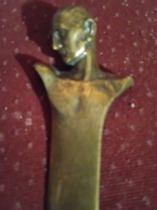 VintageAustrian Signed Bronze Letter Opener
