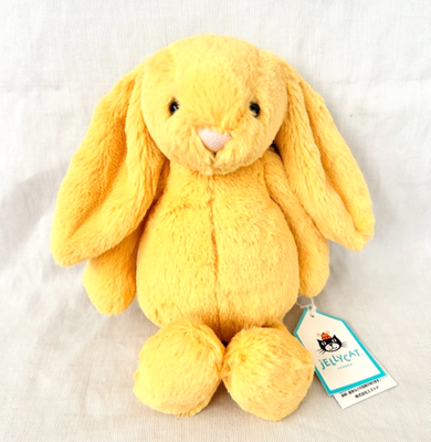 Jellycat Bashful Sunshine Bunny RETIRED Small 8” Yellow Stuffed