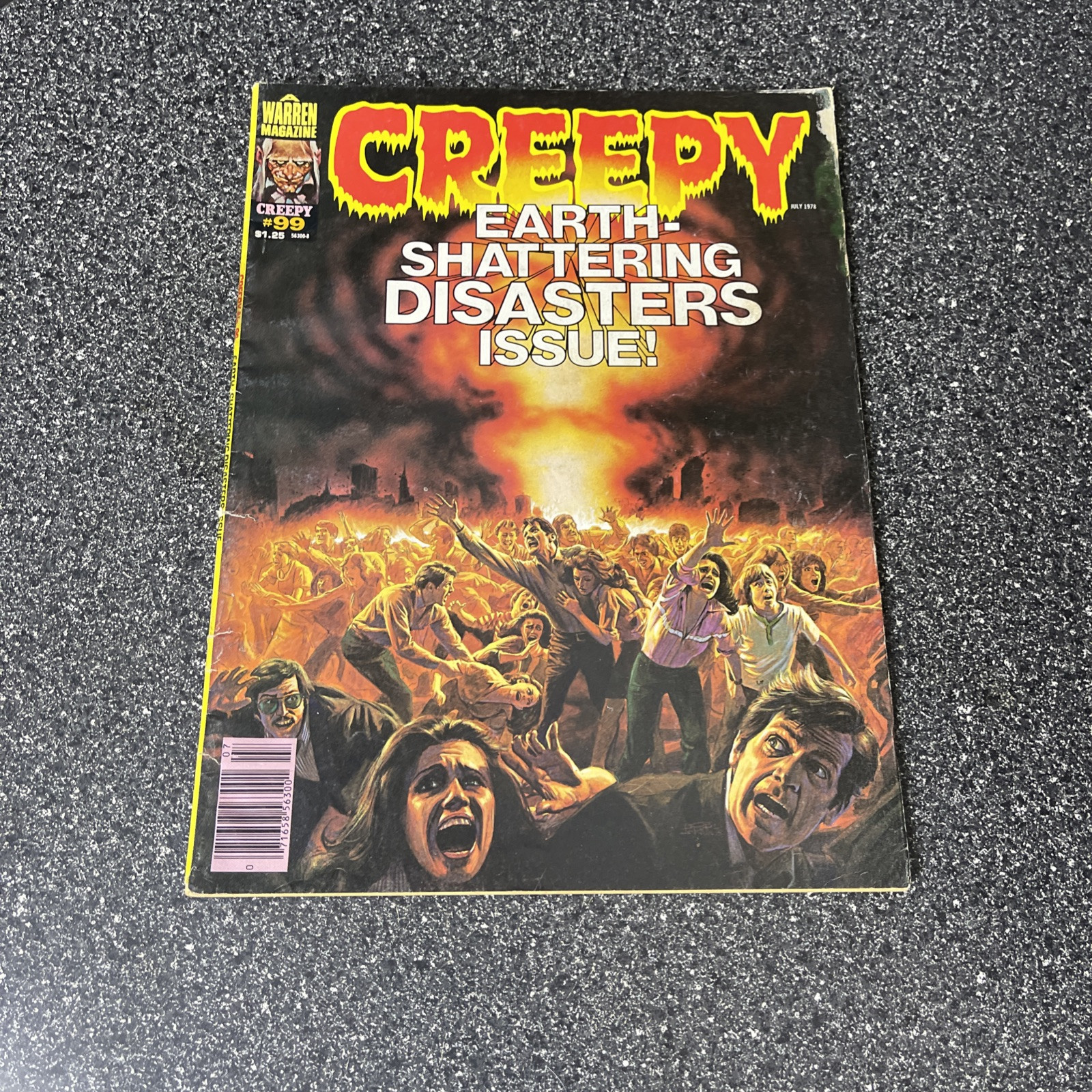 Creepy 99 Earth Shattering Disasters Horror Magazine Warren 1978 RAW VG/FN RANGE