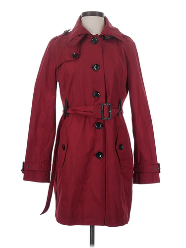 MICHAEL Michael Kors Women Red Trenchcoat S